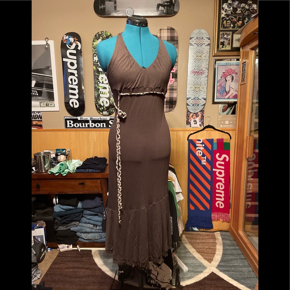 $200 sleeveless dress LOGG body con label of graged good